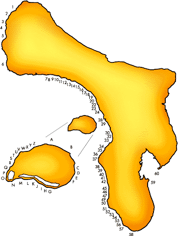 Diving Map Bonaire