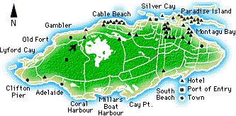 map paradise island